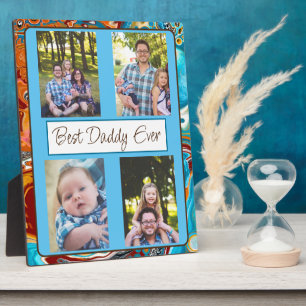 Personalized Best Daddy Ever Photo  Plaque
