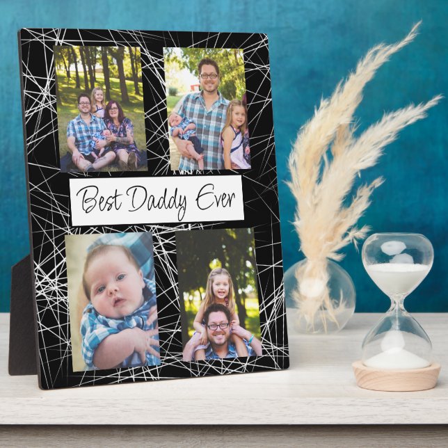 Personalized Best Daddy Ever Photo  Plaque (Side)