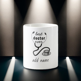 Personalized Best Doctor Ever Thank You Physician Coffee Mug