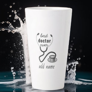 Personalized Best Doctor Ever Thank You Physician Latte Mug