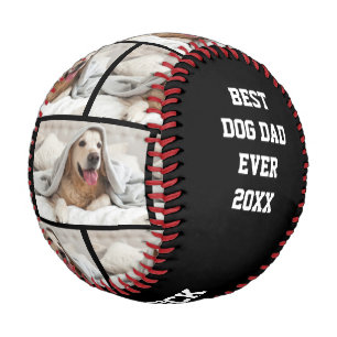 Personalized BEST DOG DAD EVER Baseball