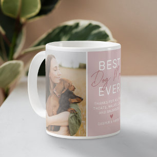 Personalized “Best Dog Mom Ever” Photo Coffee Mug
