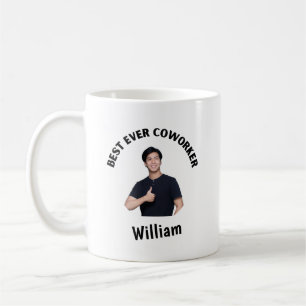 Personalized Best Ever Coworker   Photo Coffee Mug