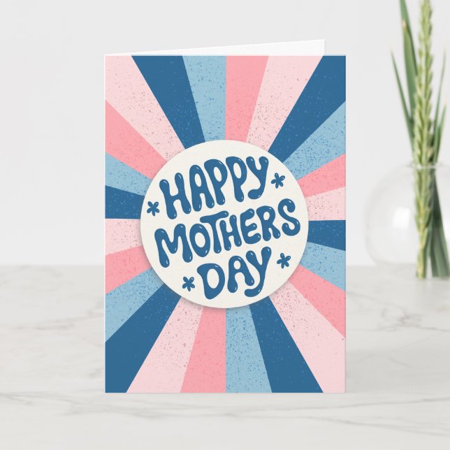 Personalized Best Ever Mothers Day Typography Card (Front)