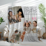 Personalized Best Friend 3 Photo Fleece Blanket<br><div class="desc">Step into the world of personalized gifting with our Modern Bestie Blanket. Custom-designed with your most cherished memories, year-round gifting has never been this easy or heartwarming. Now, every occasion is an opportunity to celebrate the bond you share with your best friend. Tailor it to your taste and let them...</div>