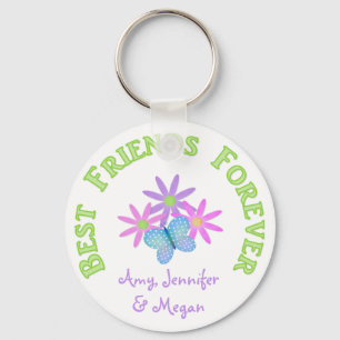 Personalized Best Friend Forever Keychain