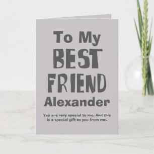 Personalized Best Friend Greeting Card