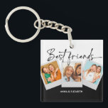Personalized Best Friends BFF Bestie Script Simple Keychain<br><div class="desc">Personalized Best Friends BFF Bestie Script Simple</div>