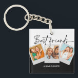 Personalized Best Friends BFF Bestie Script Simple Keychain<br><div class="desc">Personalized Best Friends BFF Bestie Script Simple</div>