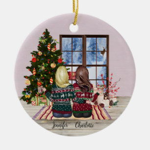 Personalized Best Friends Christmas Ornament