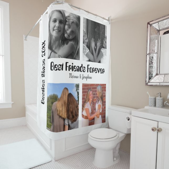 Personalized Best friends forever 4 photo collage (In Situ)