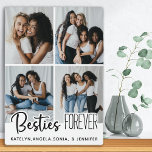 Personalized Best Friends Forever 4 Photo Collage Plaque<br><div class="desc">Celebrate your best friend and friendship with a custom photo collage best friends notebook. Whether it's a birthday, Christmas, or Friendsgiving this best friends notebook is a wonderful gift that will be treasure for years to come. Personalized with 4 of your favourite friend photos and names. COPYRIGHT © 2020 Judy...</div>