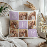 Personalized Best Friends Forever 6 Photo Collage Throw Pillow<br><div class="desc">Celebrate your unbreakable bond with this "Best Friends Forever" photo pillow! Featuring bold "BFF" lettering and space for 6 of your favourite photos, this design lets you create your own personalized keepsake. Add your names or a heartfelt message to make it uniquely yours. This pillow is a thoughtful gift for...</div>