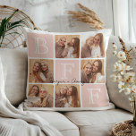 Personalized Best Friends Forever 6 Photo Collage Throw Pillow<br><div class="desc">Celebrate your unbreakable bond with this "Best Friends Forever" photo pillow! Featuring bold "BFF" lettering and space for 6 of your favourite photos, this design lets you create your own personalized keepsake. Add your names or a heartfelt message to make it uniquely yours. This pillow is a thoughtful gift for...</div>