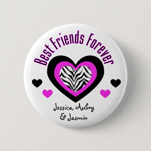 Personalized: Best Friends Forever: Button
