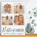 Personalized Best Friends Forever Photo Collage Plaque<br><div class="desc">Celebrate your best friend and friendship with a custom photo collage best friends notebook. Whether it's a birthday, Christmas, or Friendsgiving this best friends notebook is a wonderful gift that will be treasure for years to come. Personalized with 4 of your favourite friend photos and names. COPYRIGHT © 2020 Judy...</div>