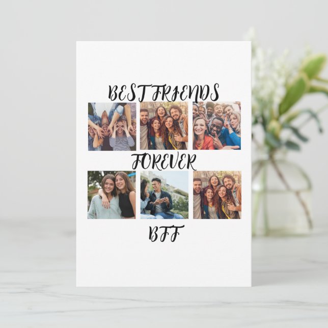 Personalized "Best Friends Forever" Photo Template (Standing Front)