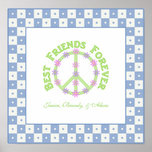 Personalized Best Friends Forever Poster