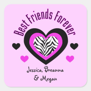 Personalized: Best Friends Forever Stickers