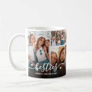 Personalized Best Friends Photo Collage Coffee Mug