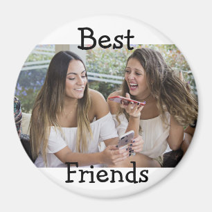 Personalized Best Friends Photo Magnet