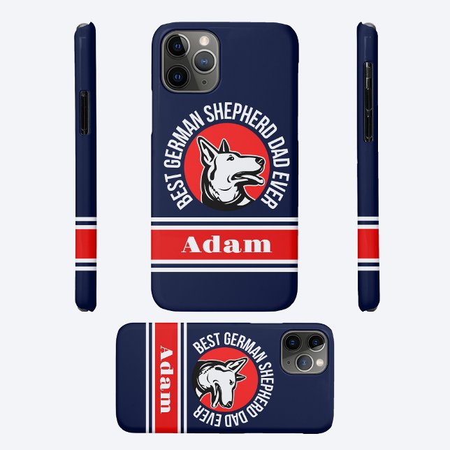 Personalized Best German Shepherd Dad Ever Case-Mate iPhone Case (Creator Uploaded)