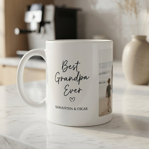 Personalized Best Grandpa Ever Photo  Coffee Mug