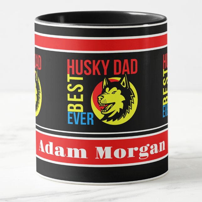 Personalized Best Husky Dad Ever Mug (Creator Uploaded)