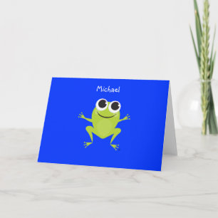 Personalized Best Life FROG Notecard