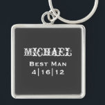 Personalized Best Man Keychain<br><div class="desc">Personalized Best Man Keychain</div>