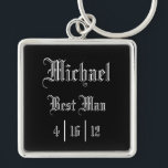 Personalized Best Man Keychain<br><div class="desc">Personalized Best Man Keychain</div>