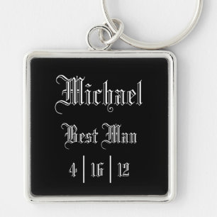 Personalized Best Man Keychain