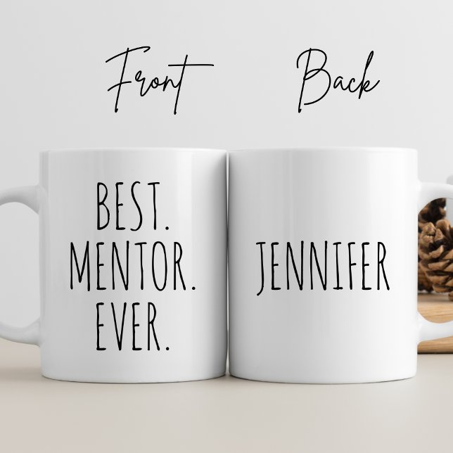 Personalized Best Mentor Ever Thank You Gift Coach Coffee Mug (Creator Uploaded)