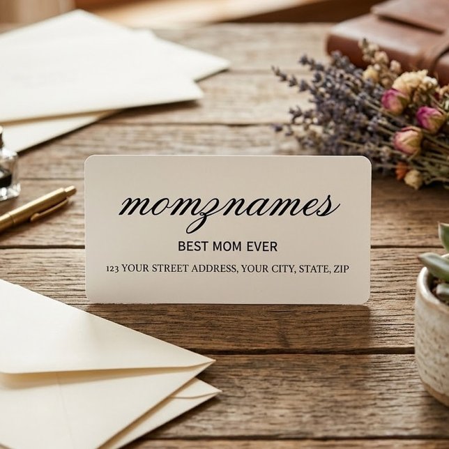 Personalized Best Mom Ever Calligraphy Name (Creator Uploaded)