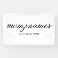Personalized Best Mom Ever Calligraphy Name