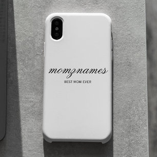 Personalized Best Mom Ever Calligraphy Name iPhone 16 Case