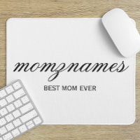 Personalized Best Mom Ever Calligraphy Name