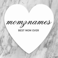 Personalized Best Mom Ever Calligraphy Name