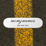 Personalized Best Mom Ever Calligraphy Name Skateboard<br><div class="desc">Celebrate the special moms in your life with our Personalized Best Mom Ever Calligraphy Name design, perfect for Mother's Day, birthdays, or any occasion to show your love. This elegant and customizable gift is ideal for all moms—whether they’re the world's best mom ever, dog mom, cat mom, or bonus mom!...</div>