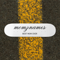 Personalized Best Mom Ever Calligraphy Name