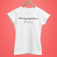 Personalized Best Mom Ever Calligraphy Name