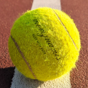 Personalized Best Mom Ever Calligraphy Name Tennis Balls