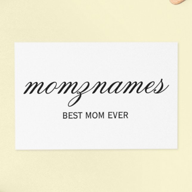 Personalized Best Mom Ever Calligraphy Name Tissue Paper (Creator Uploaded)