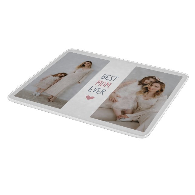 Personalized 'Best Mom Ever' Cutting Board  (Corner)