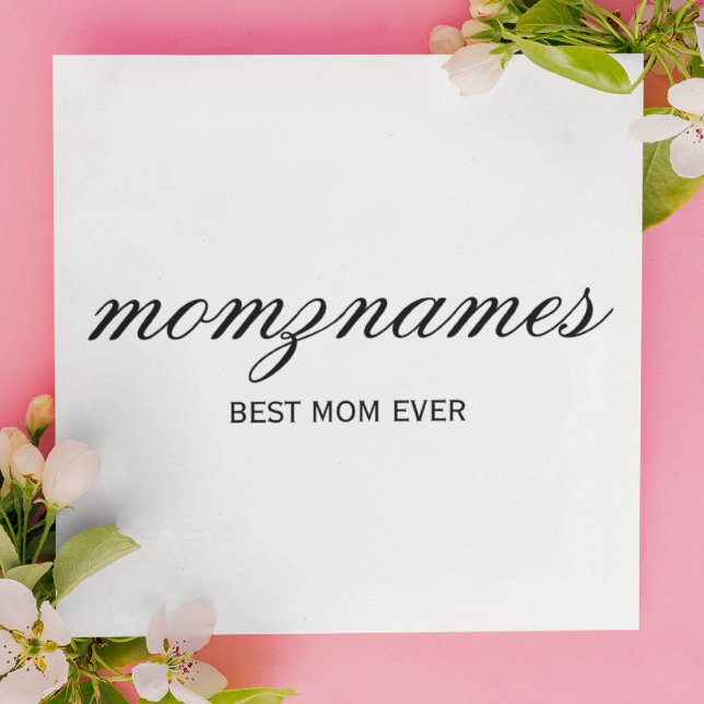 Personalized Best Mom Ever Mothers Day Card (Creator Uploaded)