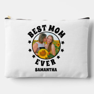 Personalized Best Mom Ever Photo Mother's Day Accessory Pouch
