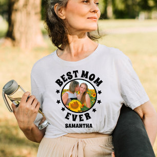 Personalized Best Mom Ever Photo Mother's Day T-Shirt