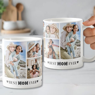 Personalized Best Mom Keepsake Photo Collage Coffee Mug