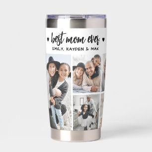 Personalized Best Mom Photo Mother Insulated Tumbler