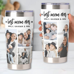 Personalized Best Mom Photo Mother Insulated Tumbler
